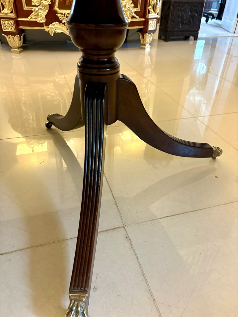 Quality Antique Edwardian 12 Seater Triple-Pedestal Dining Table